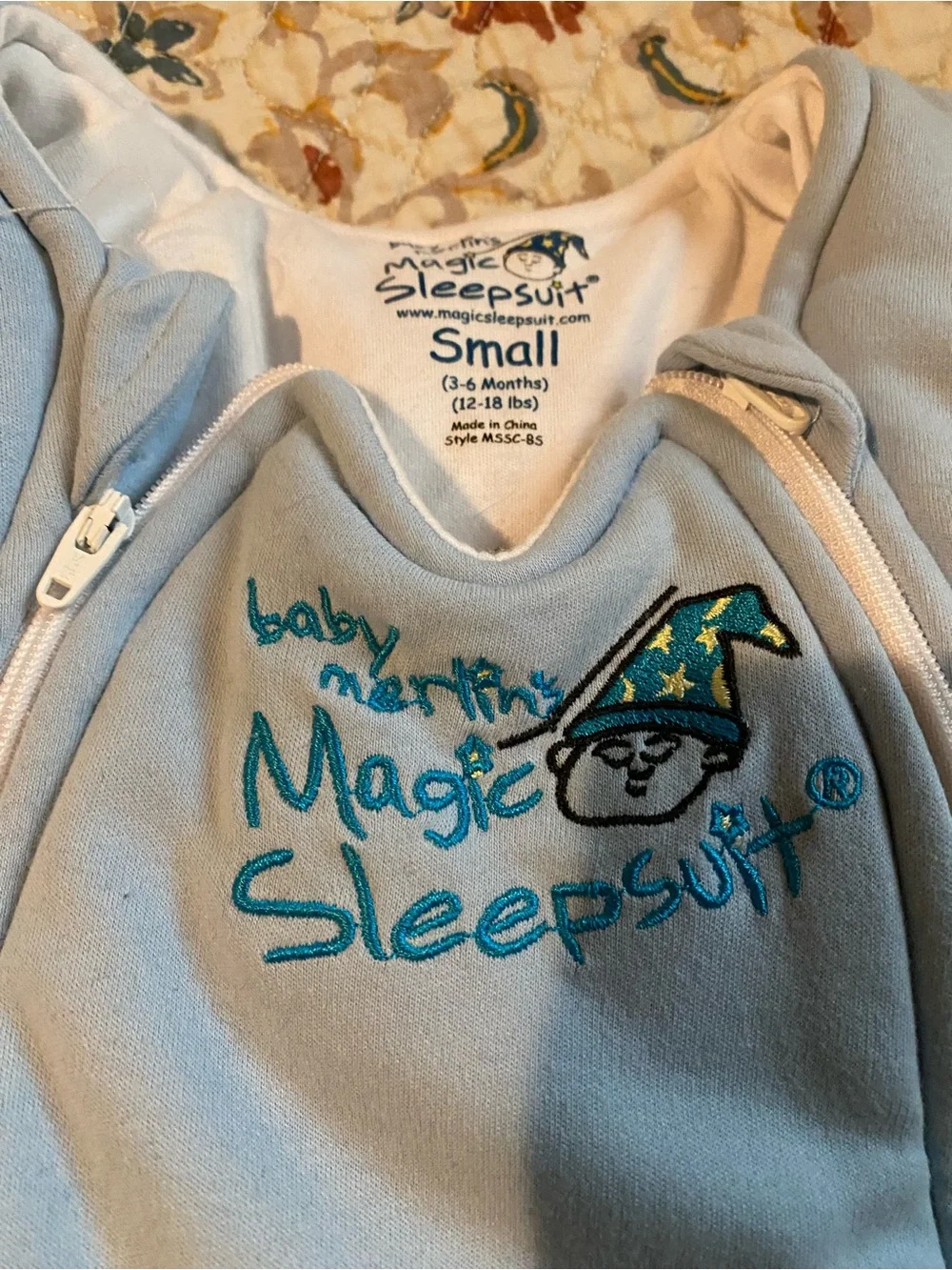 Baby Merlin’S Magic Sleepsuit light blue